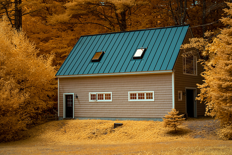 House in the fall